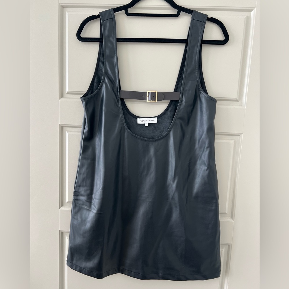 Never Worn Leather Mini Dress